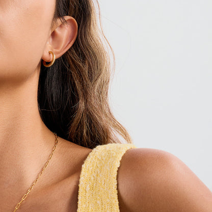 Ripple Sculpted Hoop Earrings