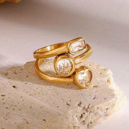 Formentera Trio Stone Ring