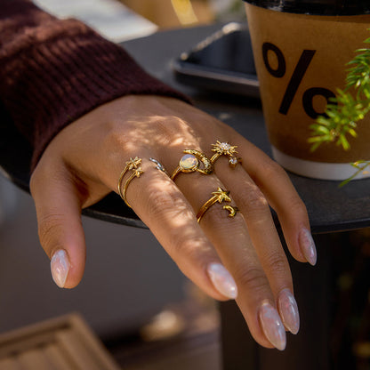 Solstice Sunburst Pavé Ring