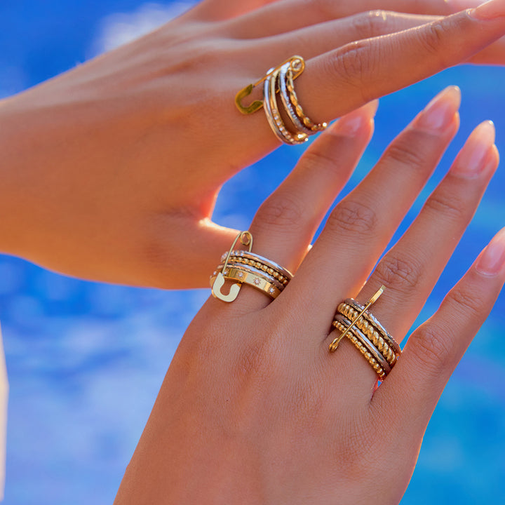 Cypress Pin Stacking Ring