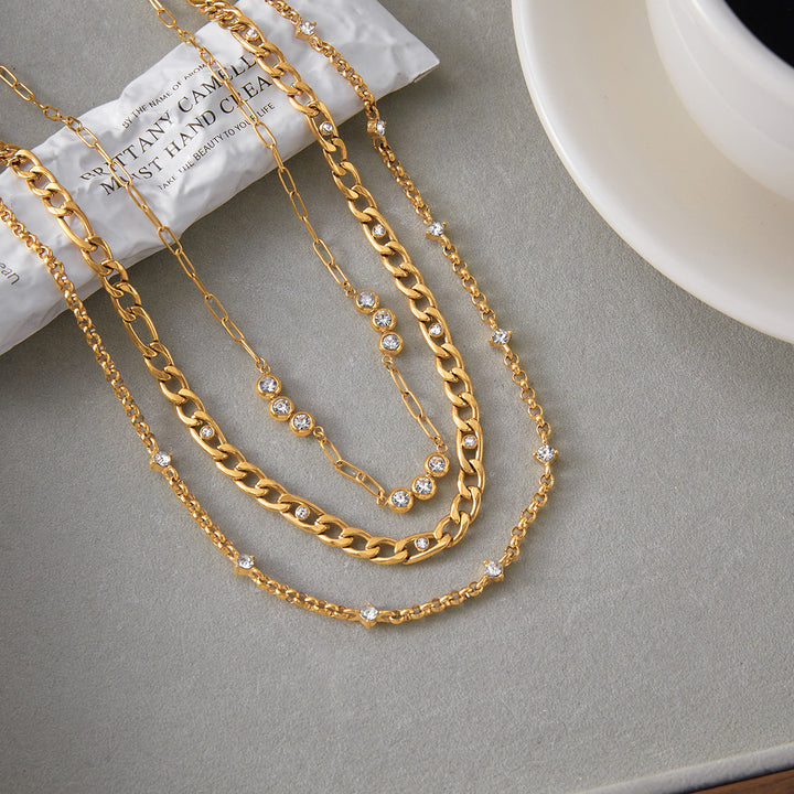 Vela Cubic Zirconia Chain Necklace