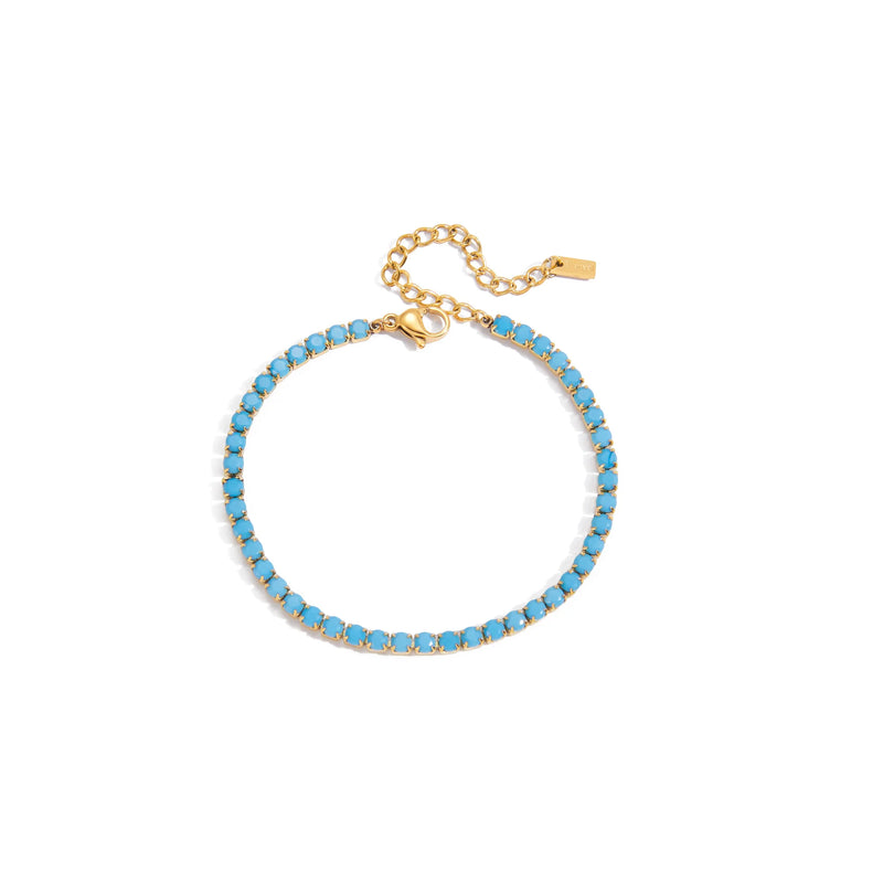 Menorca Turquoise Tennis Bracelet