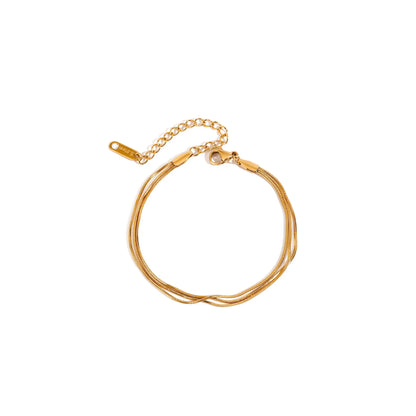 Adriatic Triple Snake Chain Bracelet