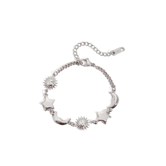 Solstice Sun and Moon Charm Bracelet