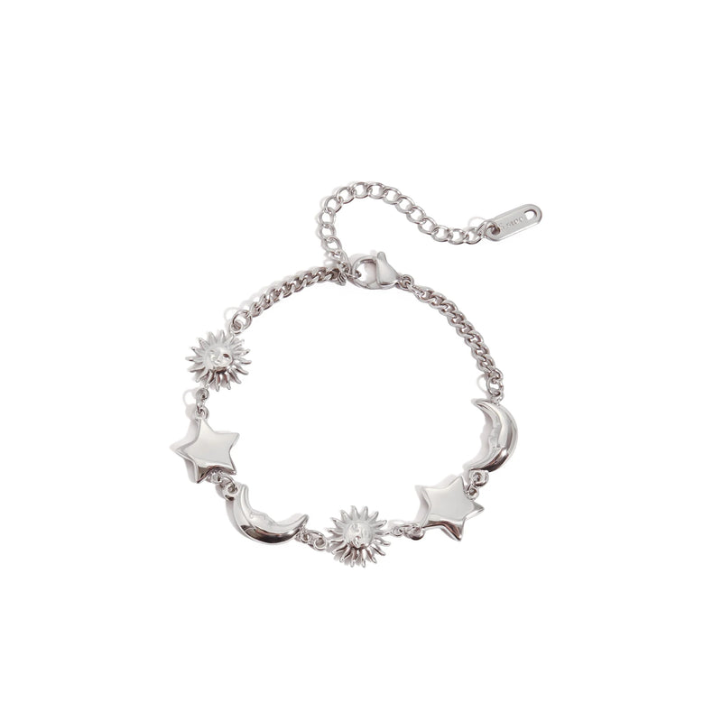 Solstice Sun and Moon Charm Bracelet