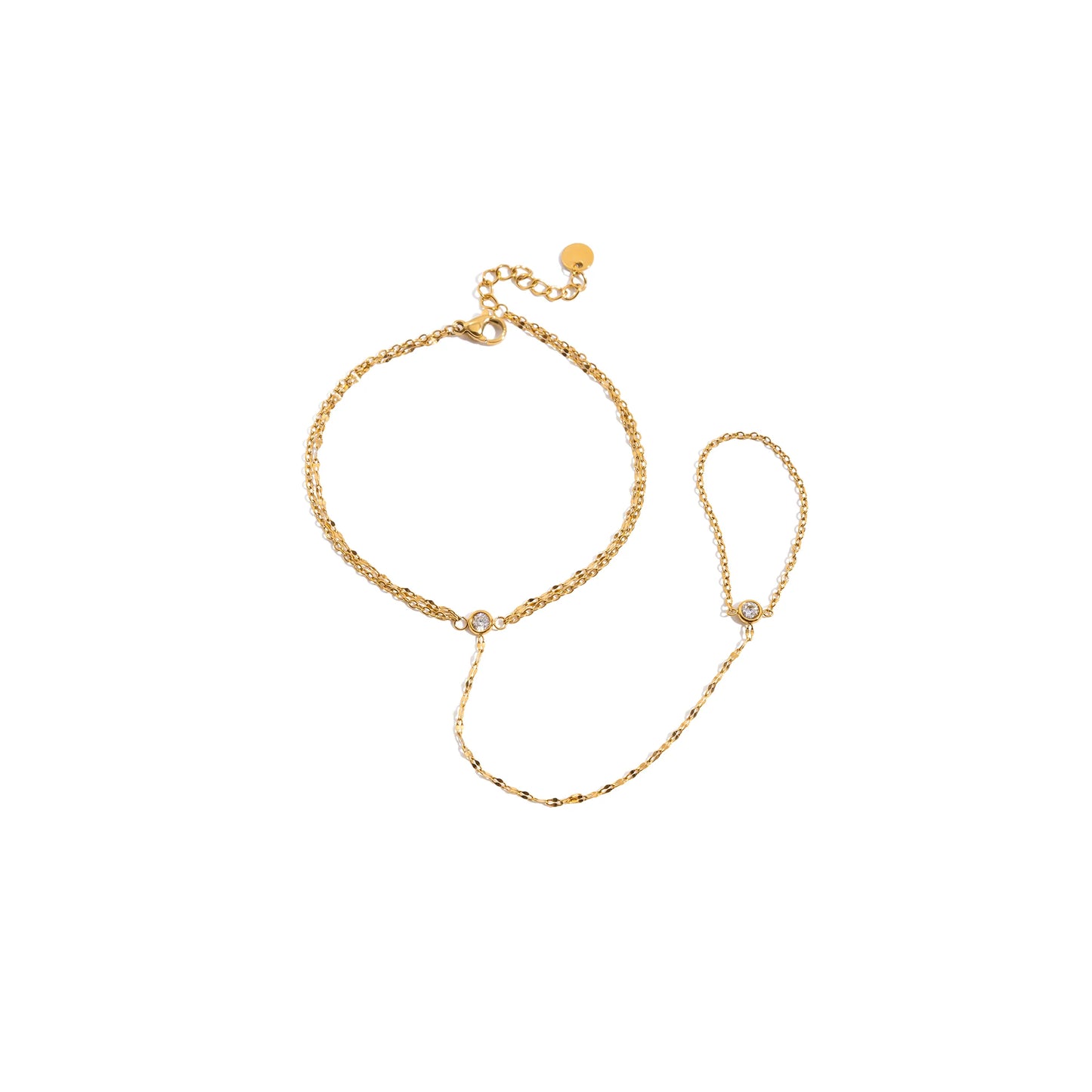 Jasmine Fine Hand Chain Bracelet