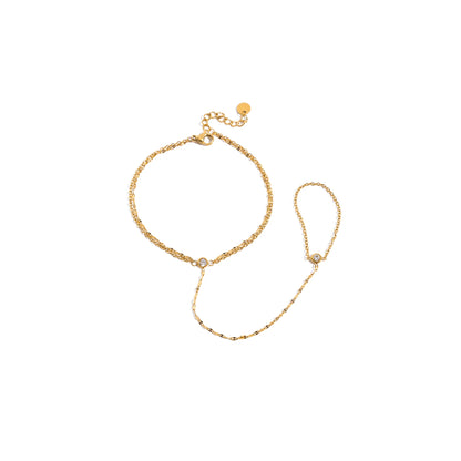 Jasmine Fine Hand Chain Bracelet