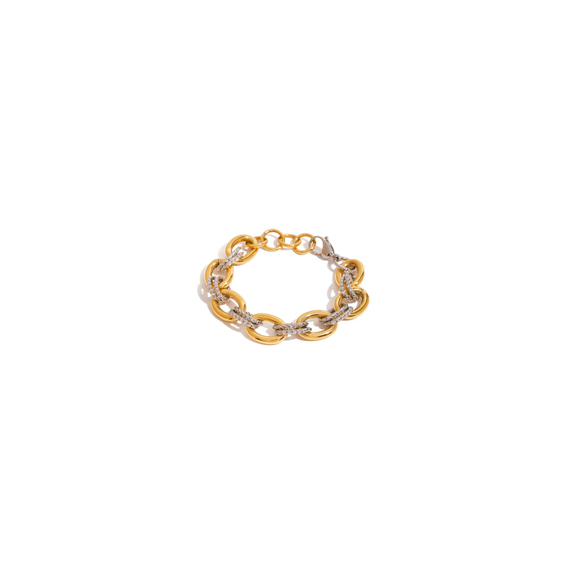 Tramuntana Two-Tone Chunky Chain Bracelet