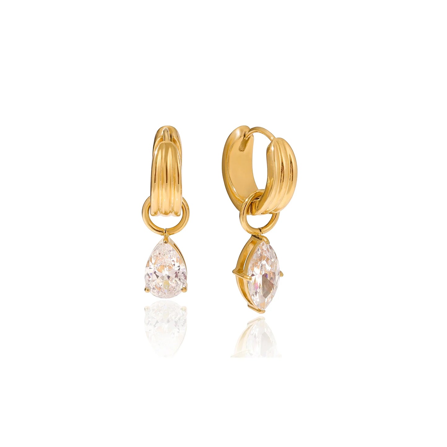Olive Grove Green Drop Earrings