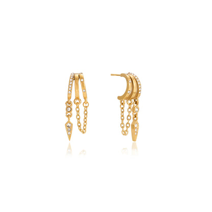 Sirocco Chain and Spike Drop Earrings