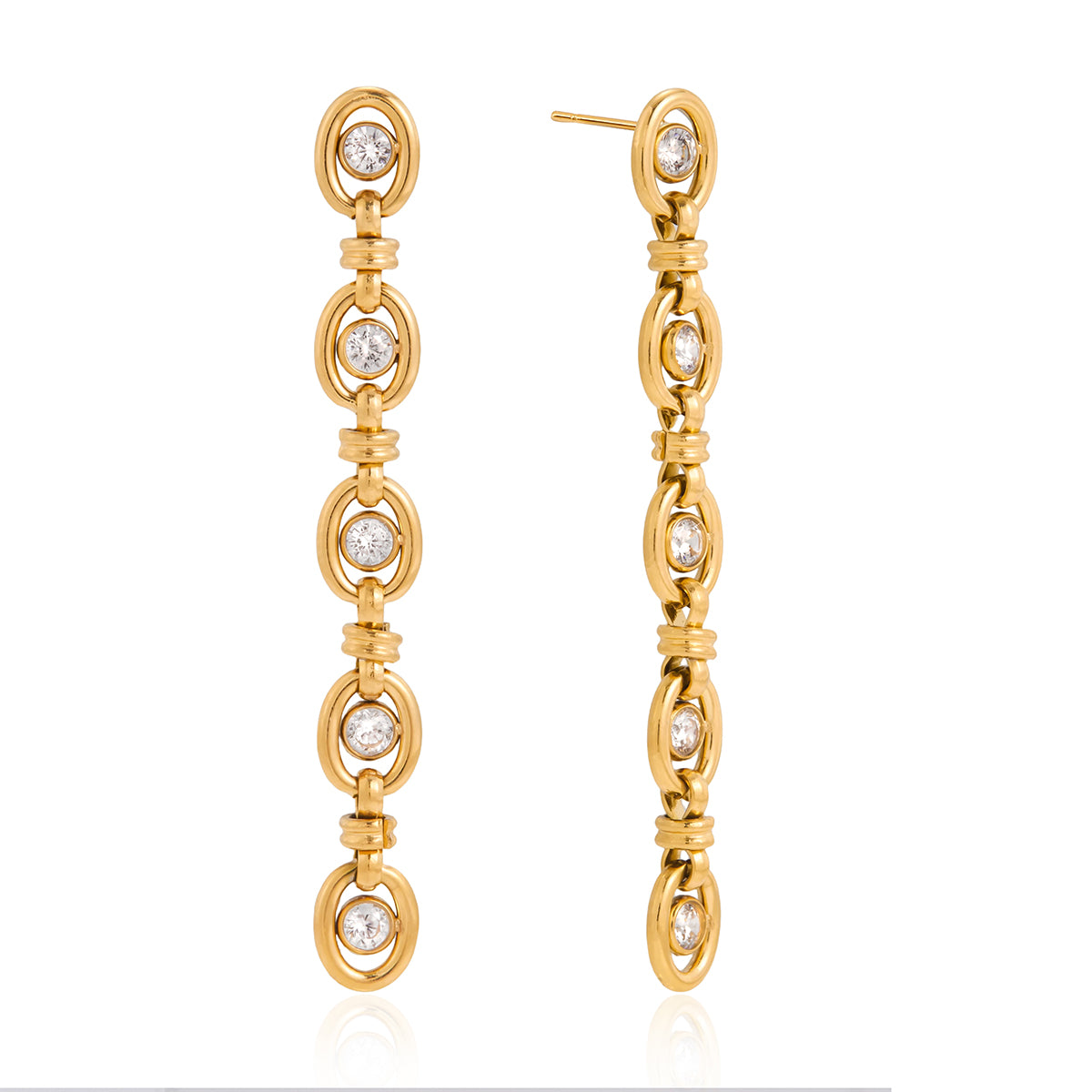 Mistral Bezel Link Chain Bracelet