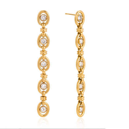 Mistral Bezel Link Chain Bracelet