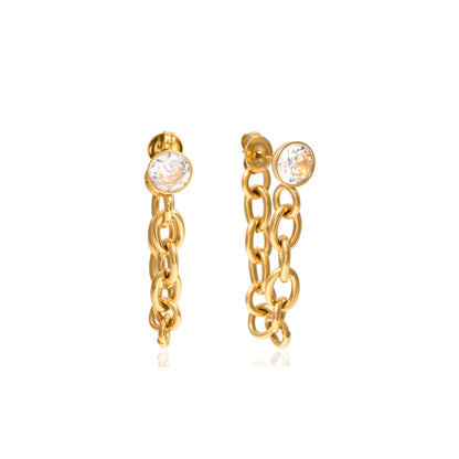 Marea Cable Chain Drop Earrings