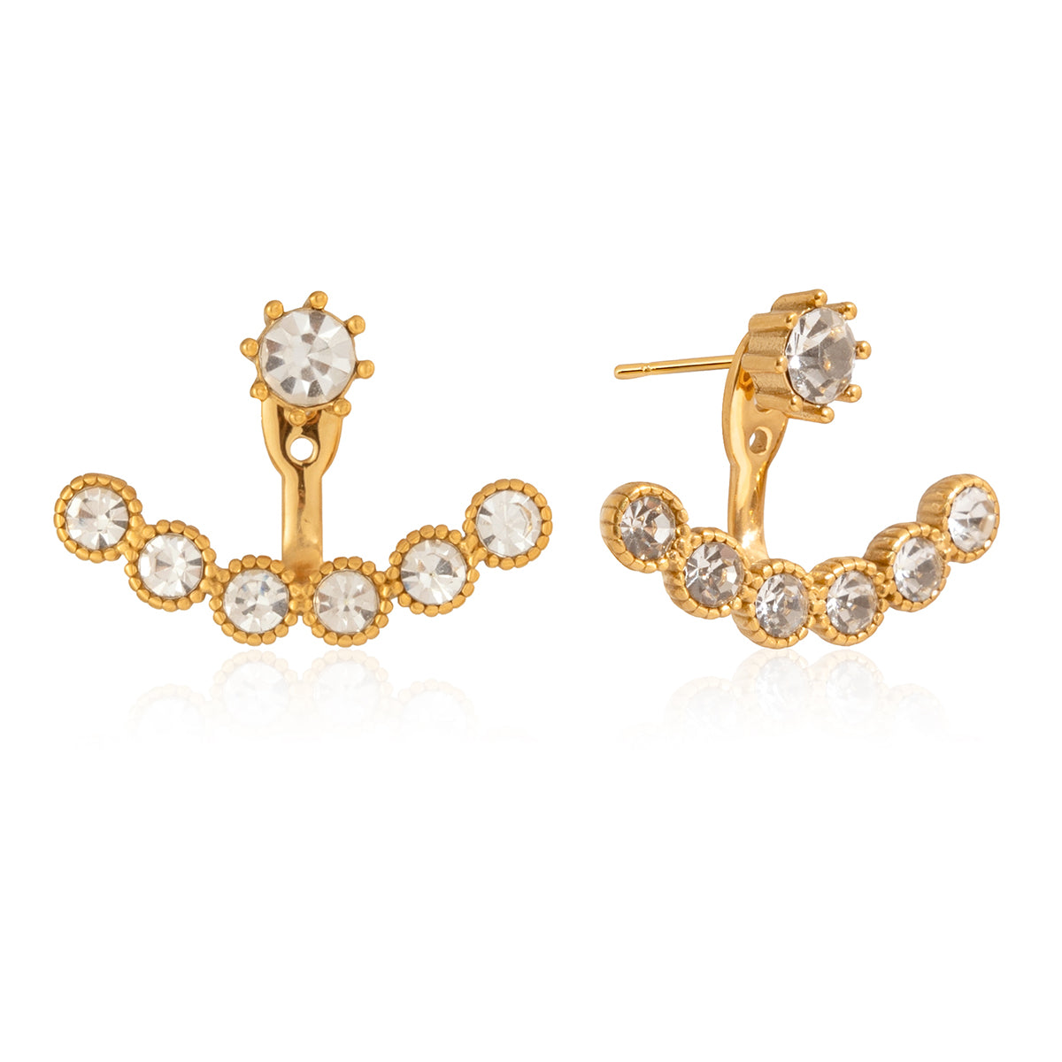 Amalfi Crystal Ear Jacket Earrings