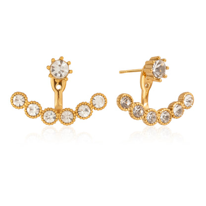 Amalfi Crystal Ear Jacket Earrings