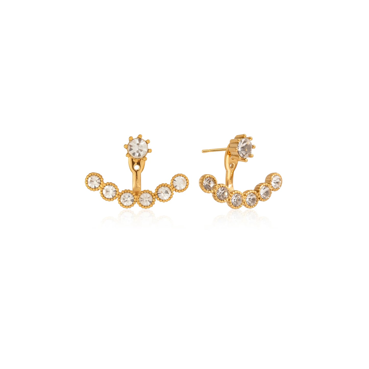 Amalfi Crystal Ear Jacket Earrings