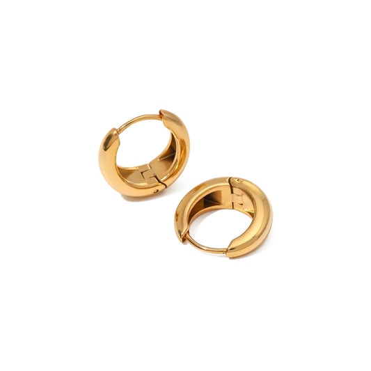 Formentera Chunky Dome Huggie Earrings