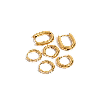 Cala Trio Huggie Hoop Earrings