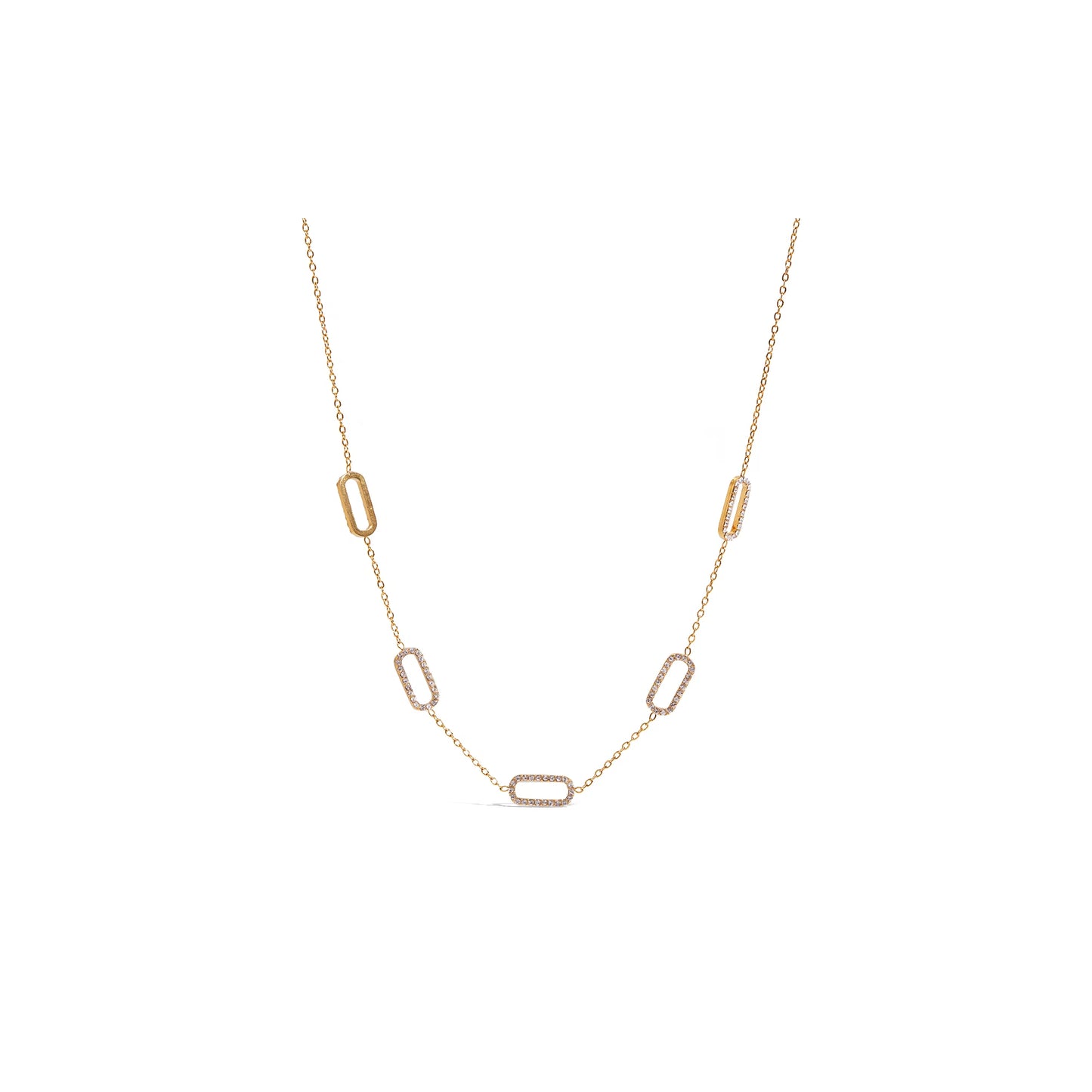 Formentera Pavé Station Necklace