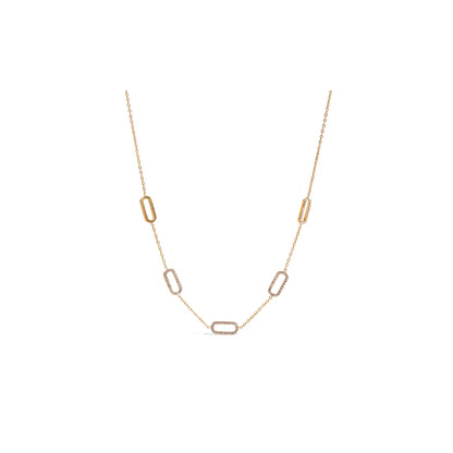 Formentera Pavé Station Necklace