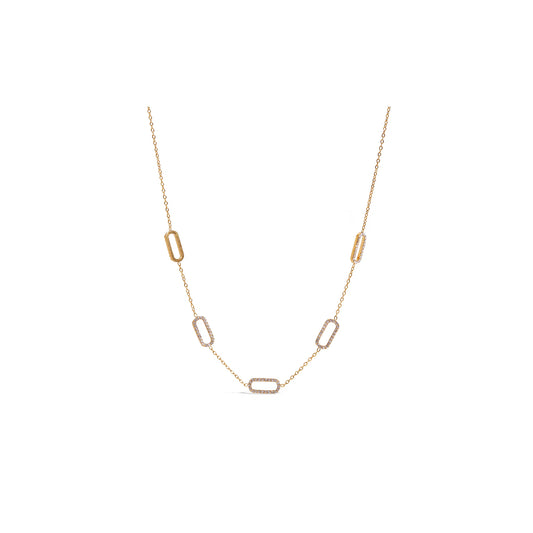Formentera Pavé Station Necklace