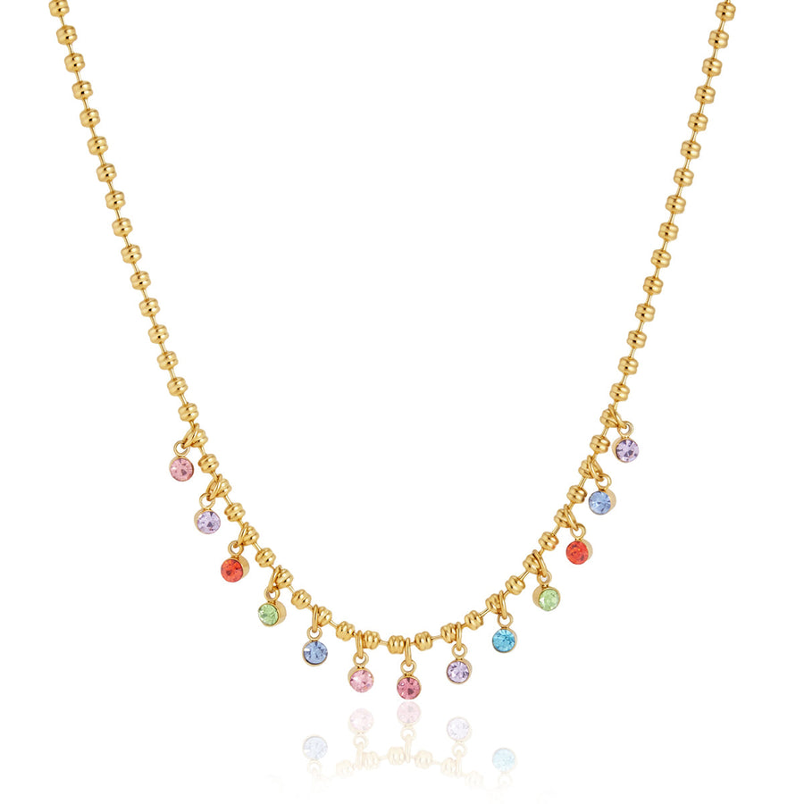 Cove Zircon Droplet Bead Necklace