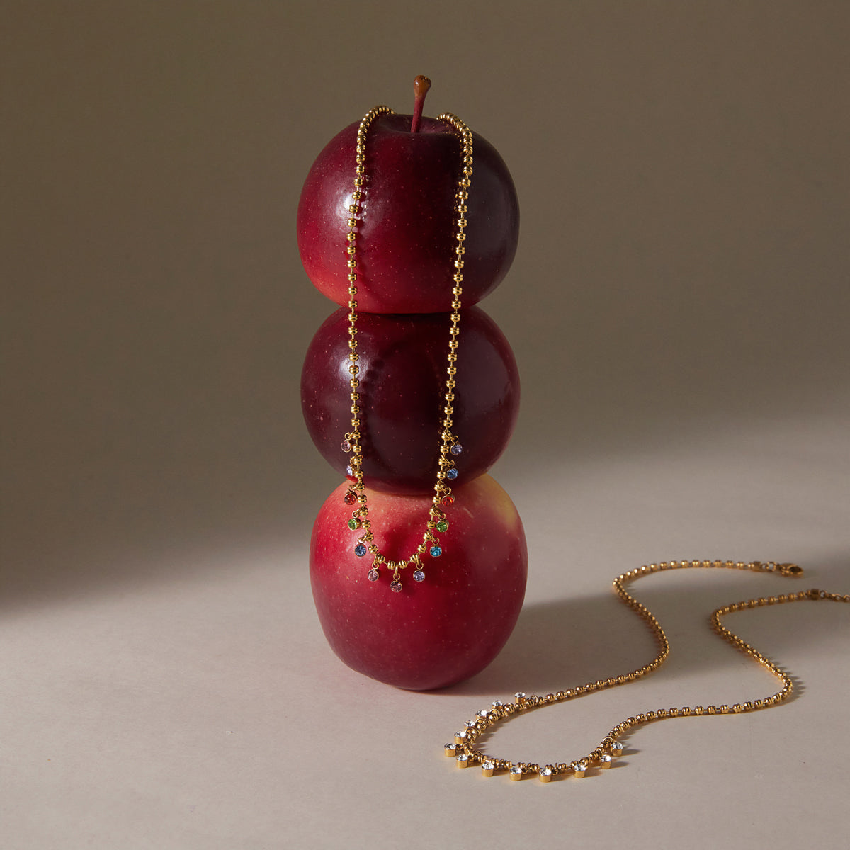 Cove Zircon Droplet Bead Necklace