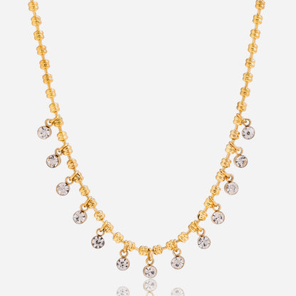 Cove Zircon Droplet Bead Necklace