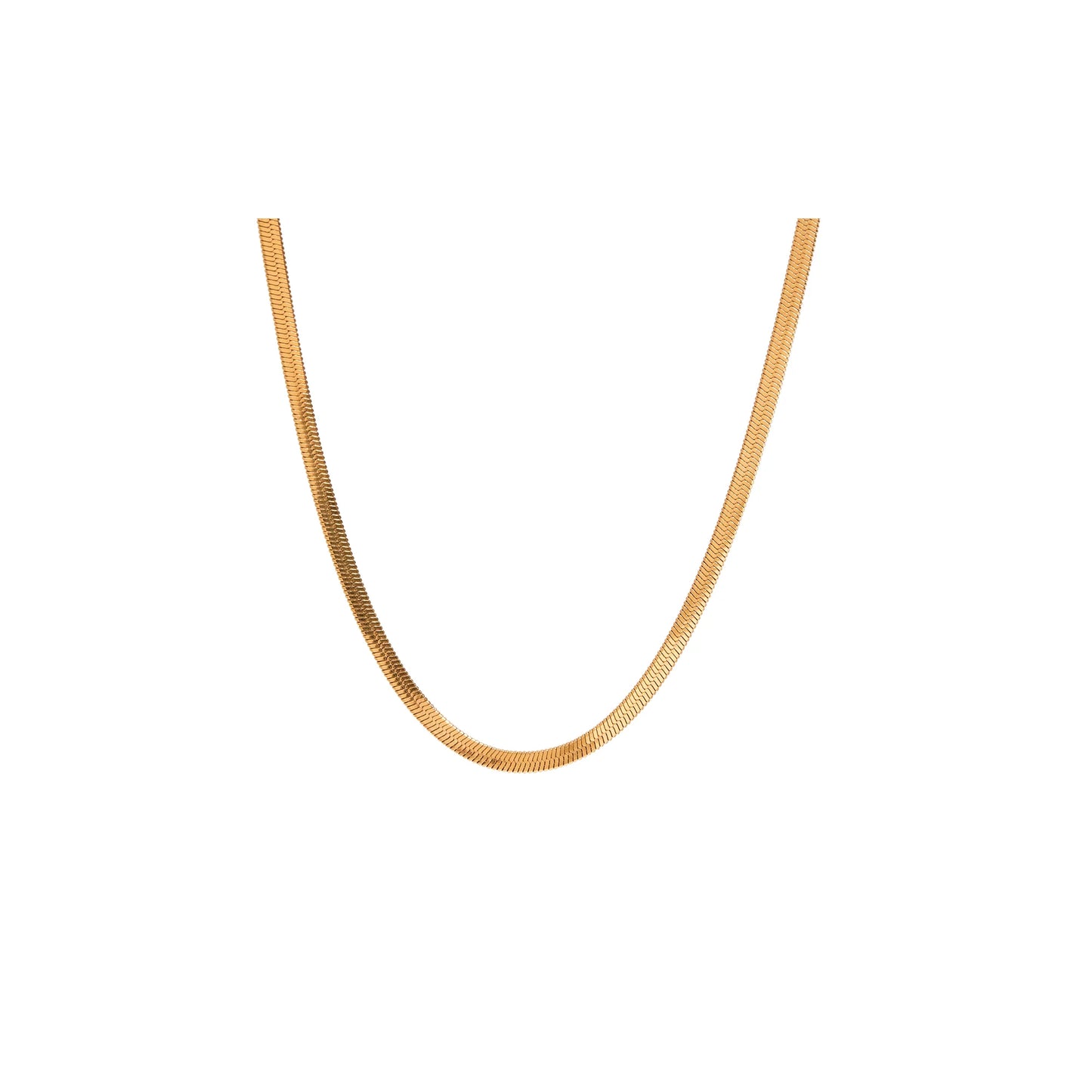 Riviera Flat Herringbone Necklace