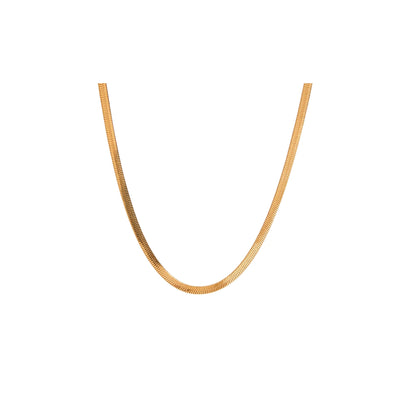 Riviera Flat Herringbone Necklace