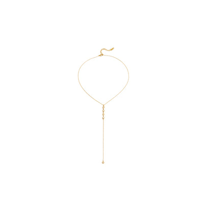Lumen Zircon Lariat Necklace