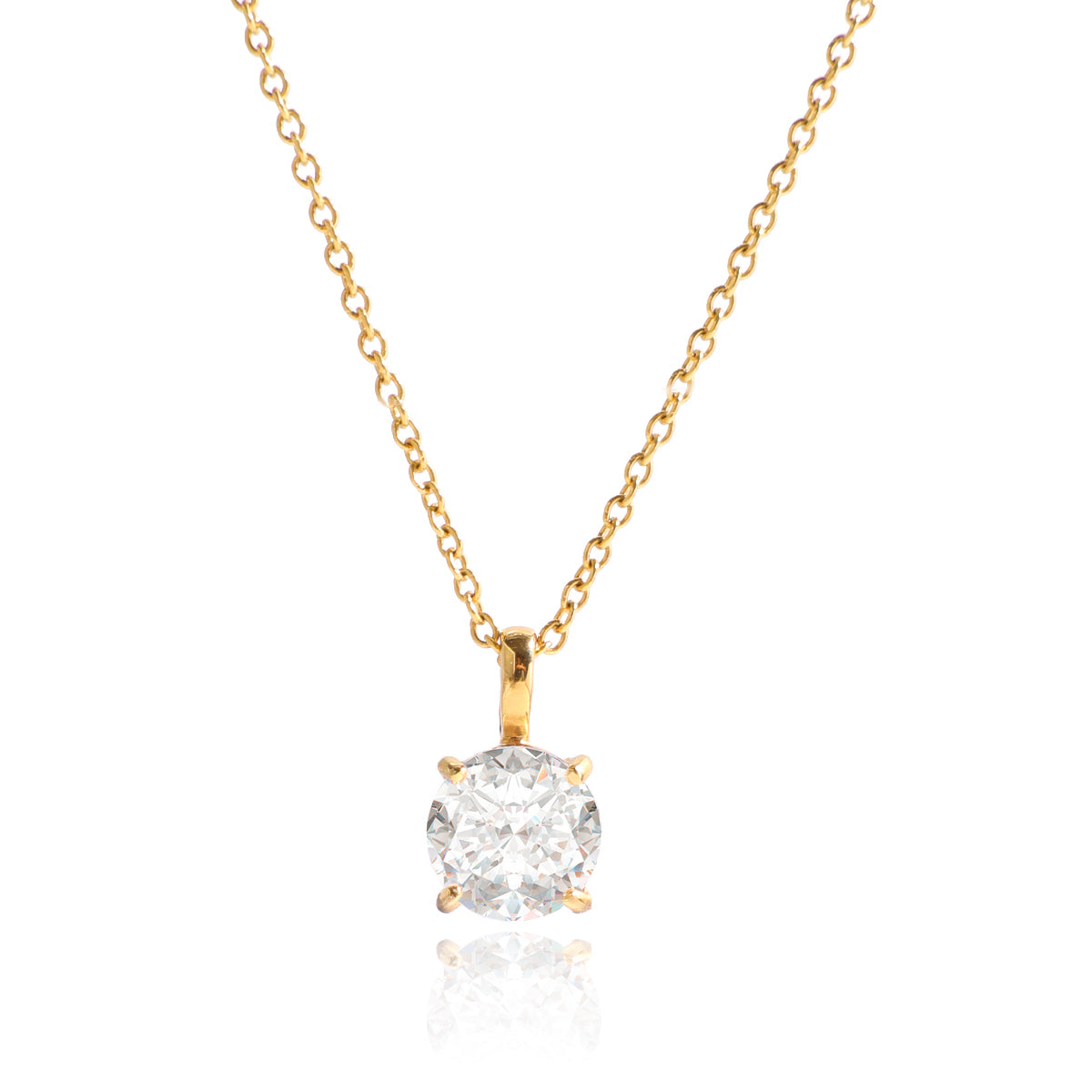 Cove Solitaire Layered Necklace