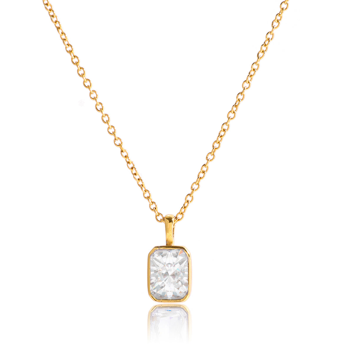 Levante Bezel Solitaire Necklace