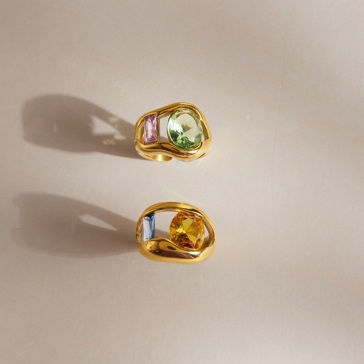 Alba Domed Multi Stone Ring
