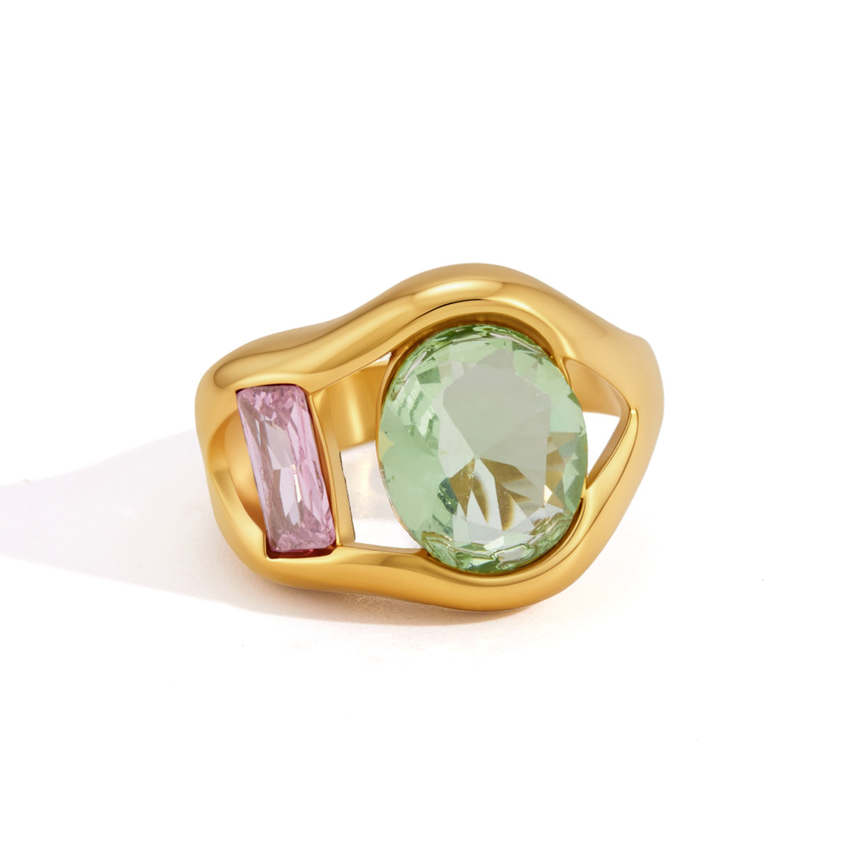 Alba Domed Multi Stone Ring