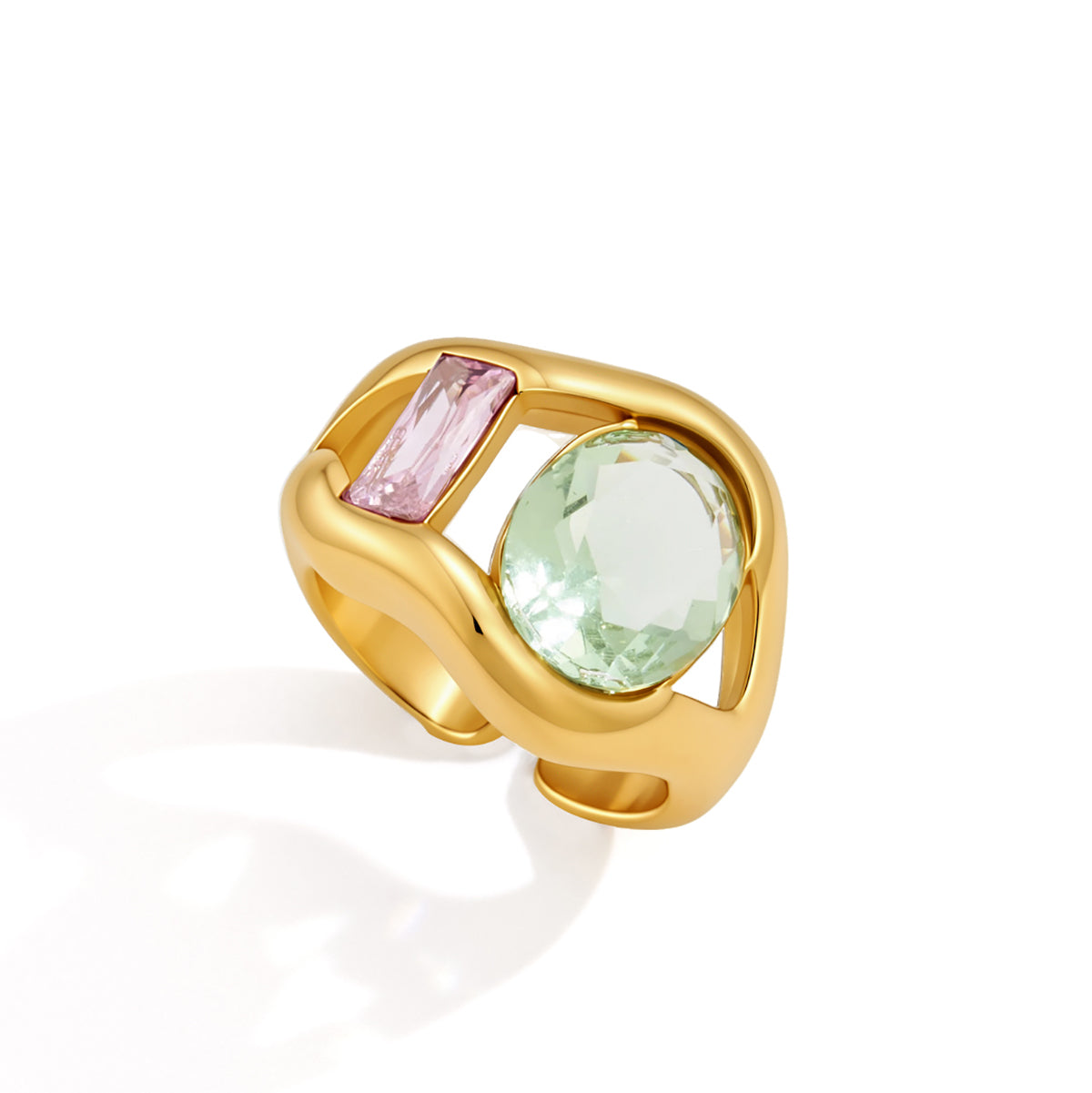 Alba Domed Multi Stone Ring