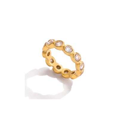 Salt Air Bezel Eternity Ring
