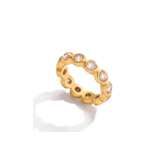 Salt Air Bezel Eternity Ring