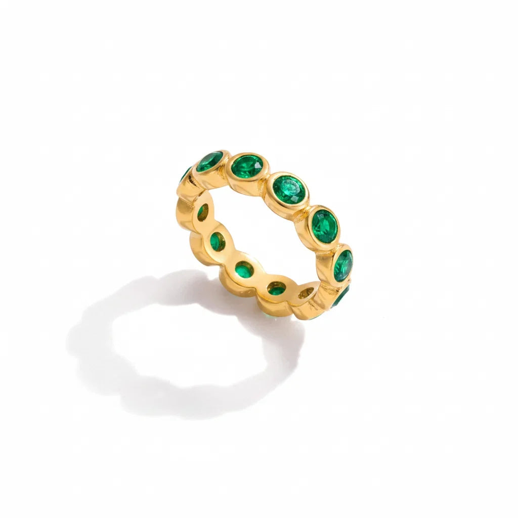 Salt Air Bezel Eternity Ring