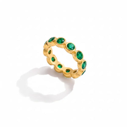 Salt Air Bezel Eternity Ring