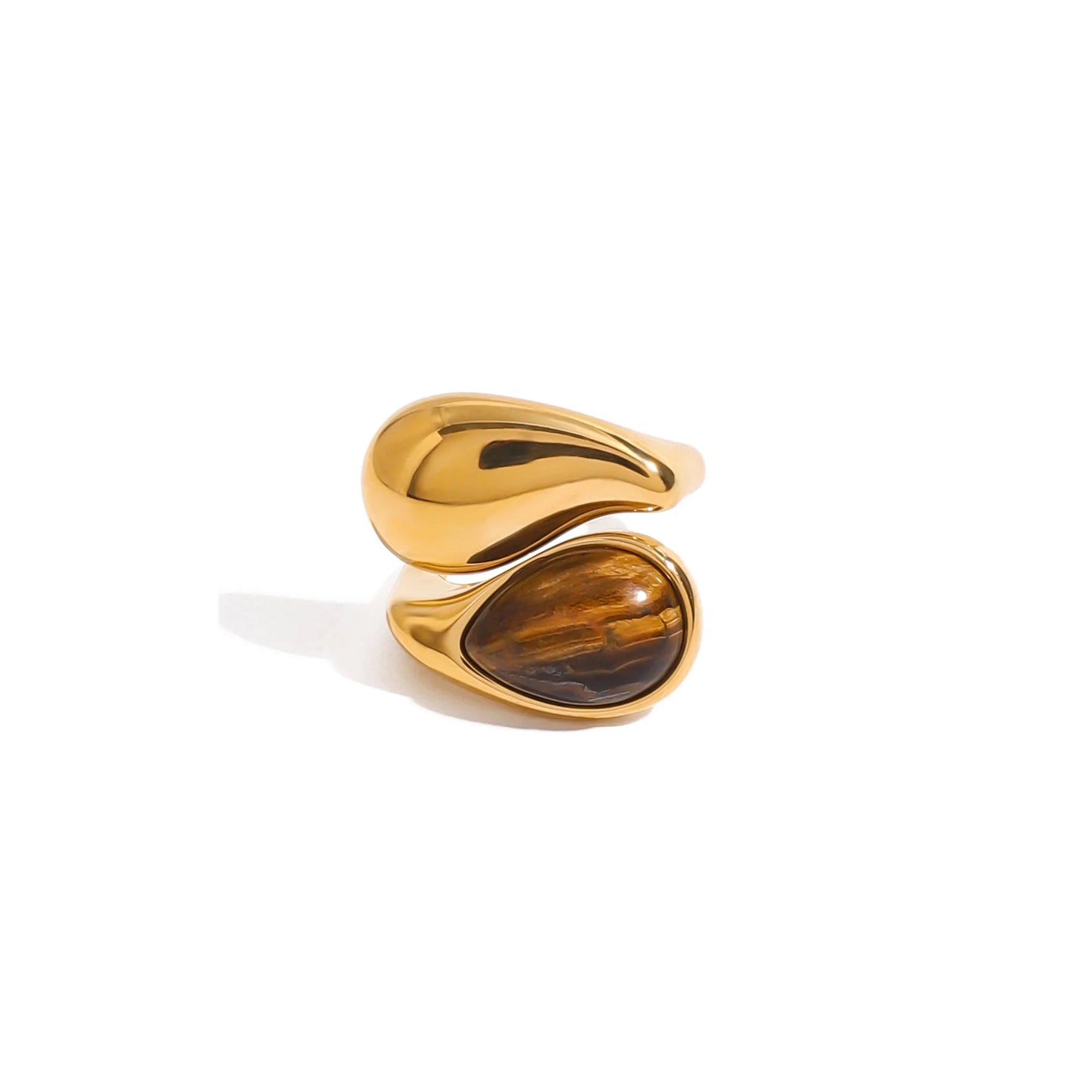 Sirocco Tiger Eye Bypass Ring