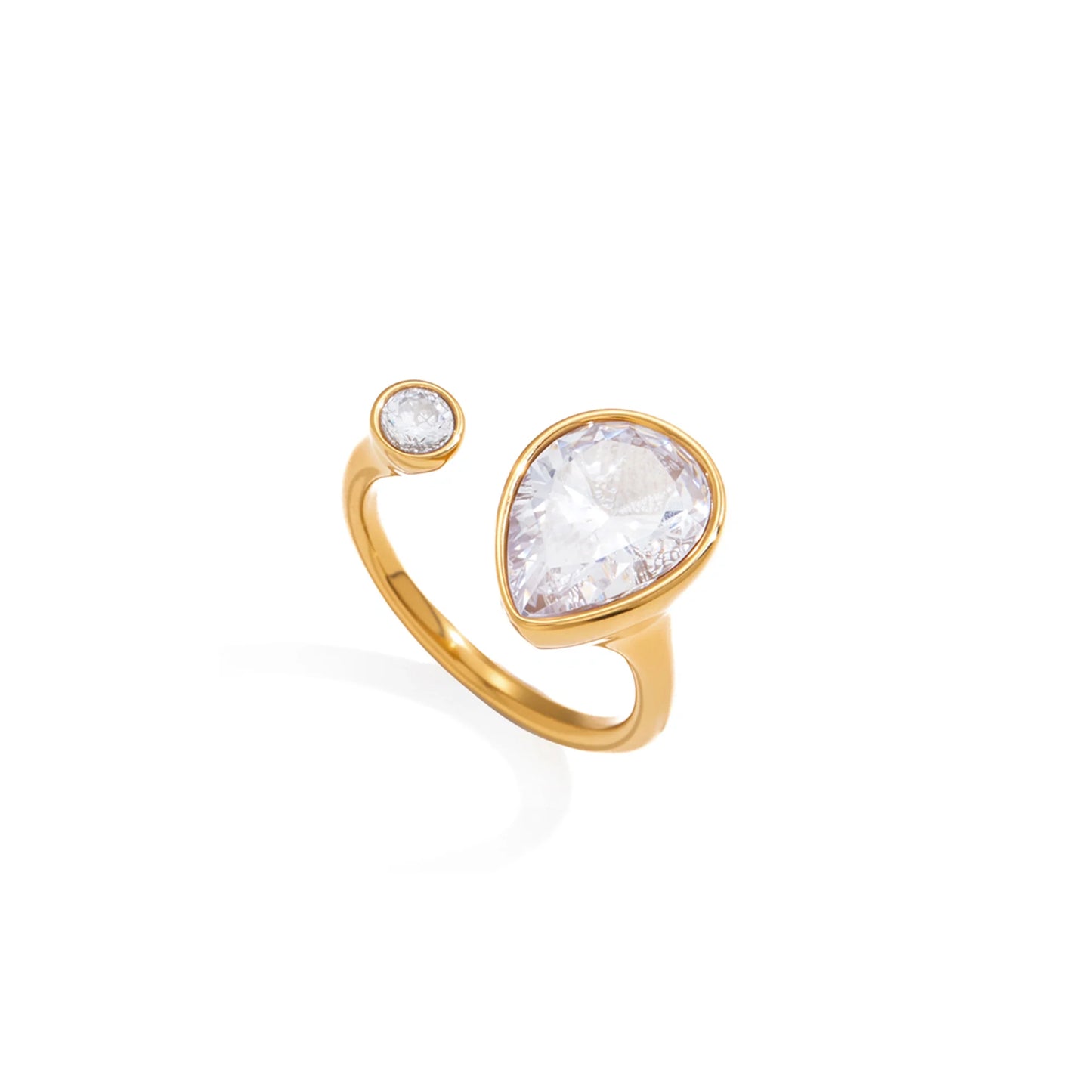 Vela Pear Cut Statement Ring