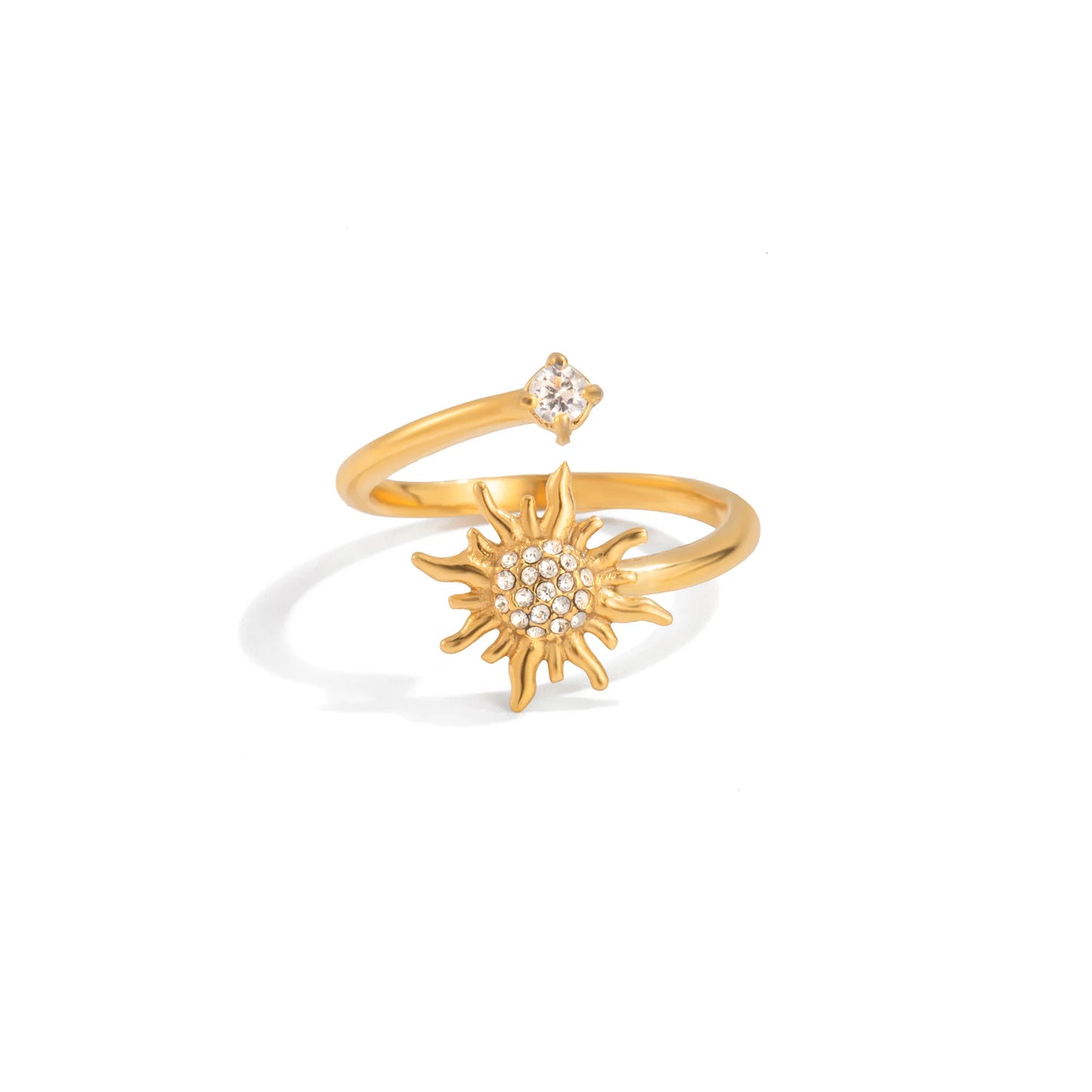 Solstice Sunburst Pavé Ring