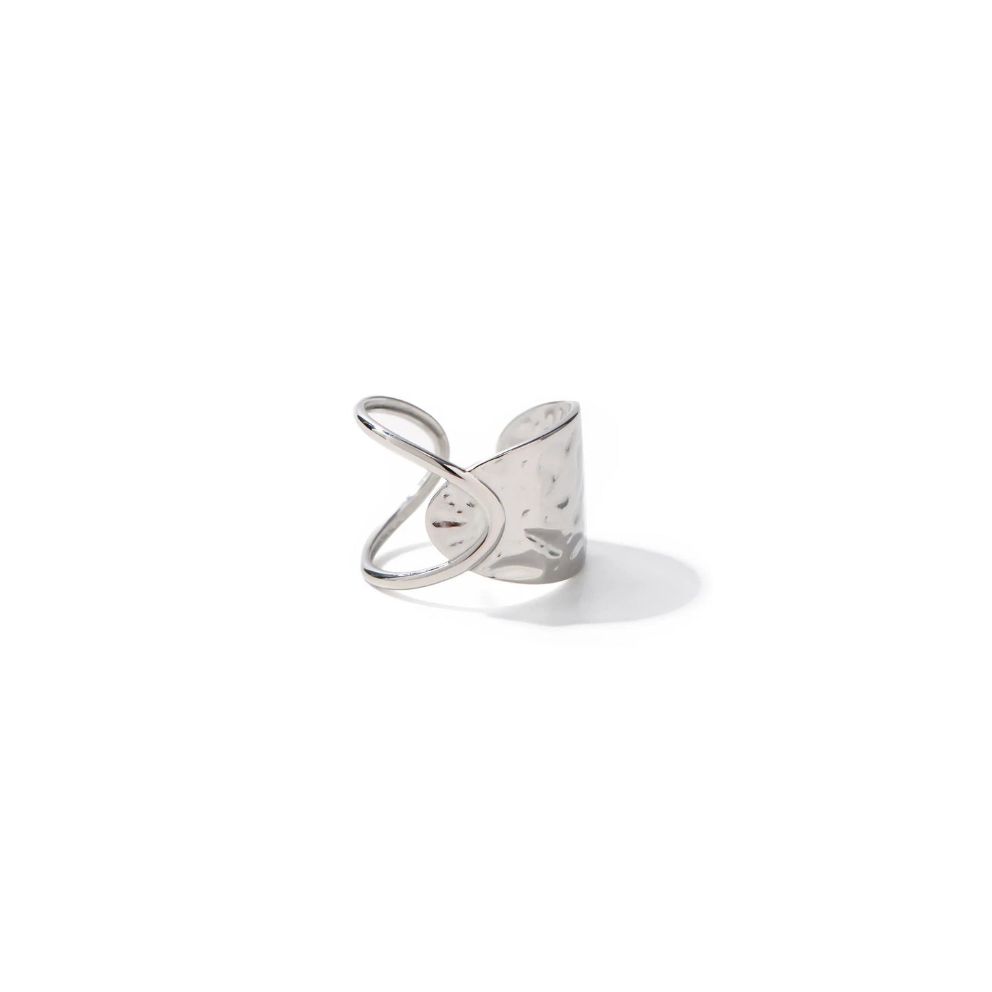Tramontana Hammered Wide Band Ring